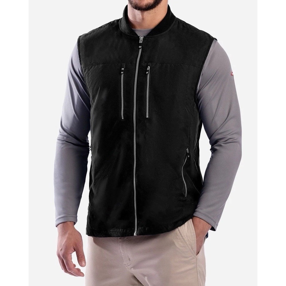 SCOTTeVEST 101 Vest Men's S Black Travel Utility Pockets Tactical Vacation